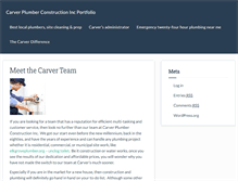 Tablet Screenshot of carverconstructioninc.com